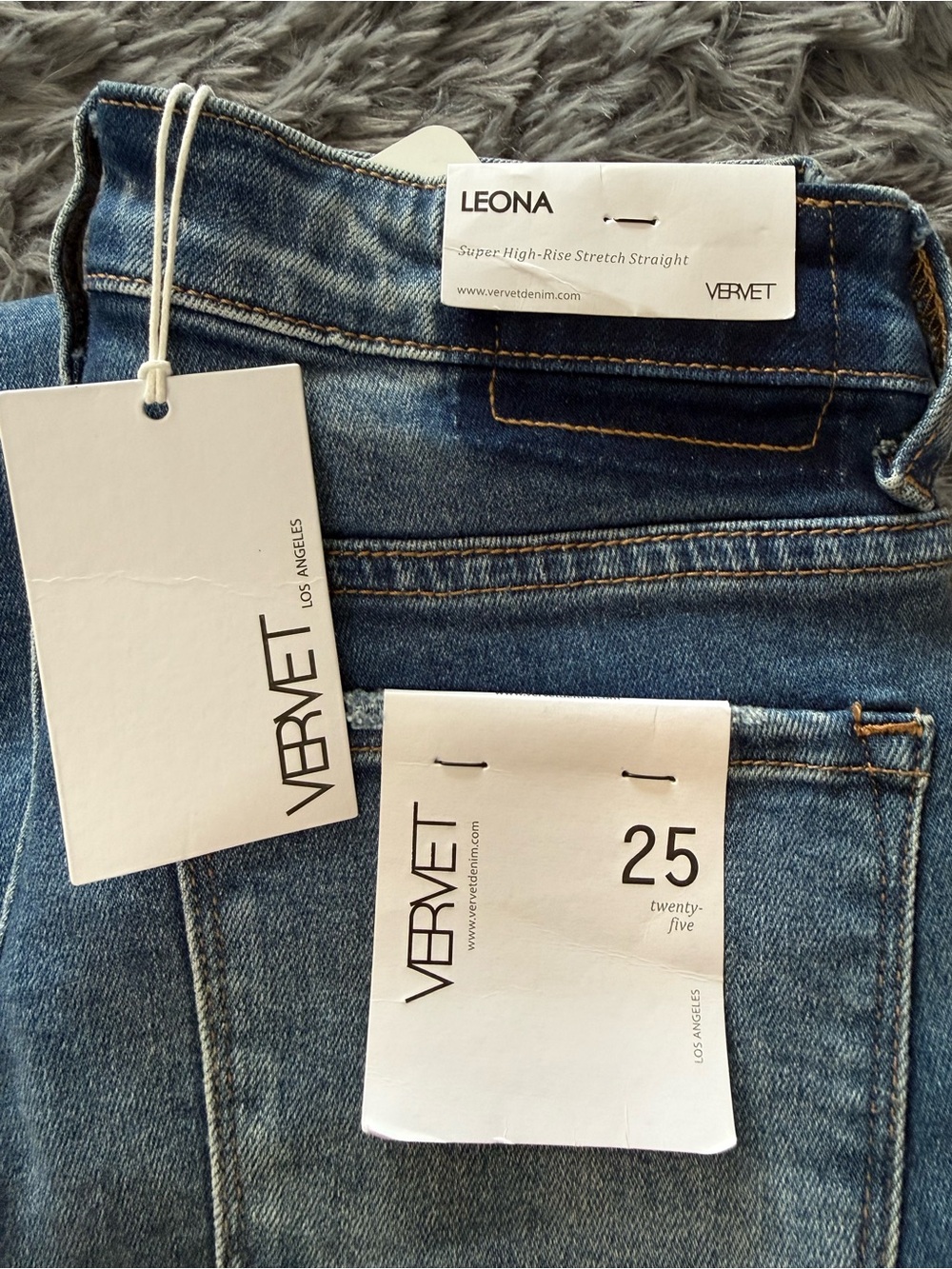Super High Rise Vervet Women’s Straight Jeans - - Picture 5 of 6